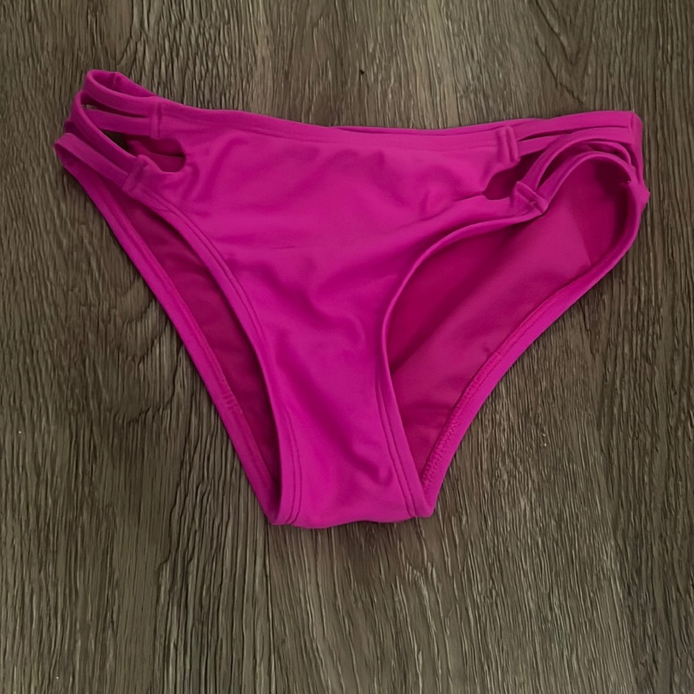 california waves hot pink bikini bottoms! size xs